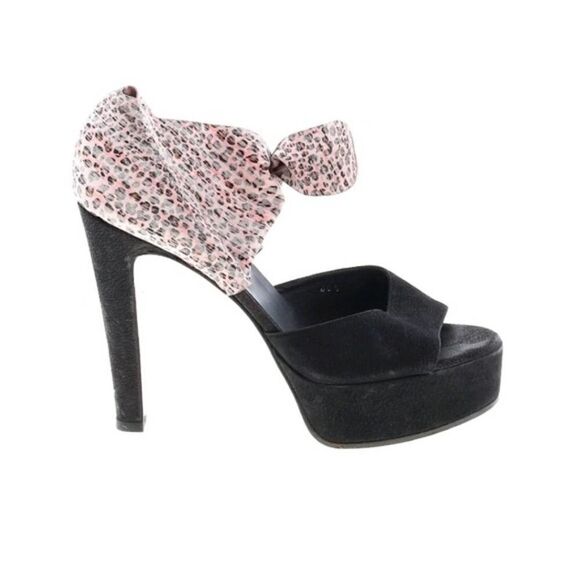 Michael Perry High Heel Cheetah Print Leather 10 - Picture 2 of 16